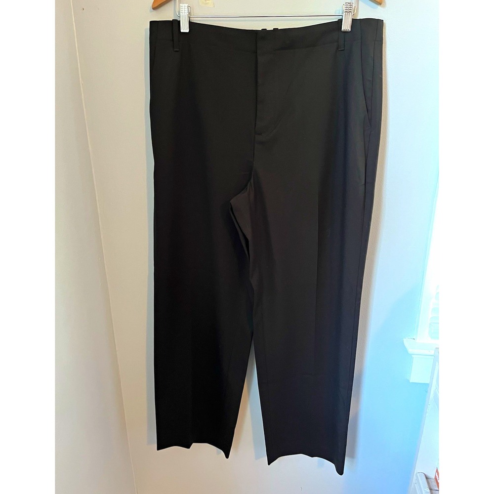 Madewell womens black dress pants size 14 straight leg 30in inseam high rise